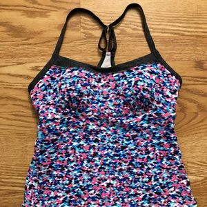 Pink & Blue full length swim top!